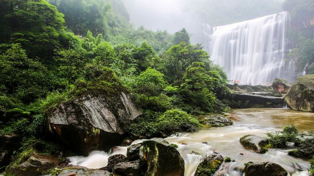 赤水丹霞大瀑布 十丈洞瀑布