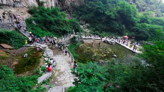 万仙山 喊泉 景点图 257_17