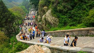 十八盘  云步桥 中天门 斗母宫 红门 泰山 景点图 46_12