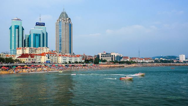 青岛栈桥海水浴场