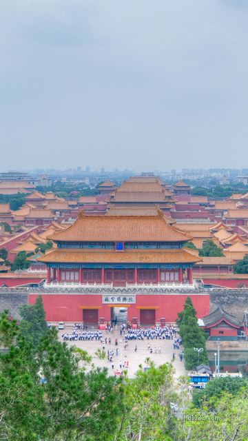 景山公园看故宫、北海